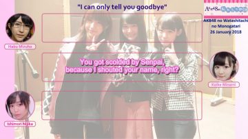 Watashitachi no Monogatari 2018.01.26: I Can Only Tell You Goodbye (English Sub)