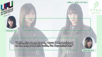 KeyaMimi 2020.4.3: Watanabe Rika and Watanabe Risa (English Sub)